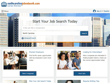 Tablet Screenshot of northcarolinajobnetwork.com